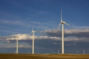 Wind farm near Grover, Colorado (DI01908)