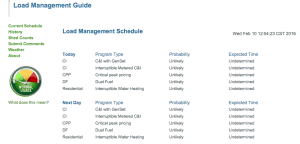 Great River Energy DR screen