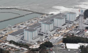 An aerial view shows Tokyo Electric Power Co.'s Fukushima Daini nuclear power plant in Naraha town, Fukushima prefecture, Japan