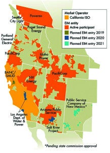 Fig 1_Energy Imbalance Market map August 2018