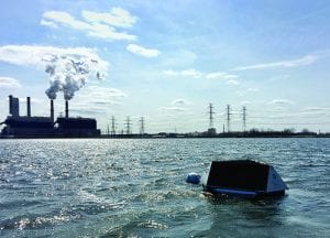 Splash-Schahfer-generating-station-ultrasonic-pond-treatment