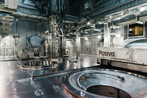 Posiva’s trial run at Onkalo, its final spent nuclear fuel (SNF) disposal facility, is completely remote-controlled in radiation-shielded facilities. The SNF is placed in the final disposal canister made of copper and spheroidal graphite cast iron. This takes place in the fuel handling cell, which features concrete walls that are about 1.3 meters thick. Courtesy: Posiva